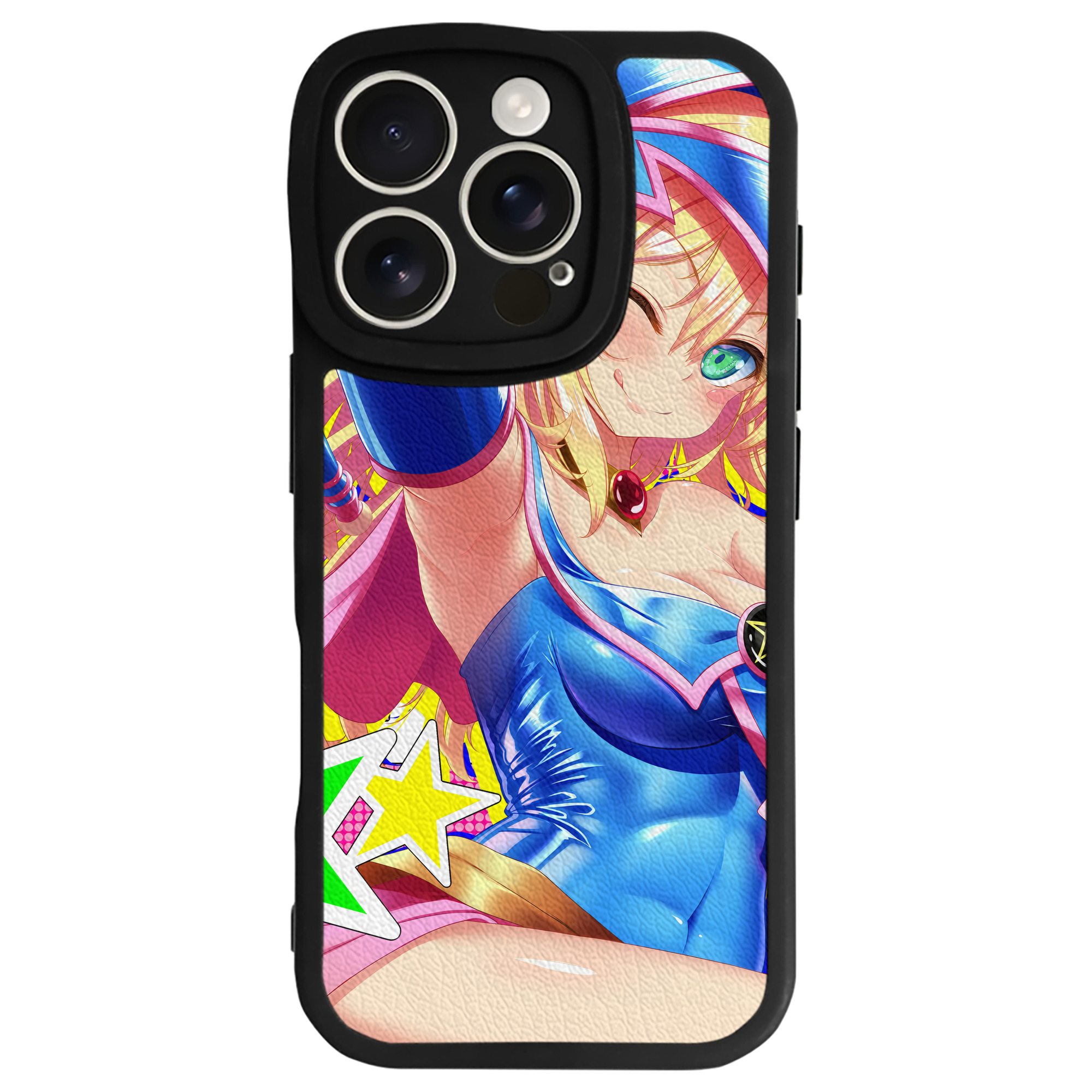 （画像用） 遊☆戯☆王 Yu-Gi-Oh! 【iPhone 16シリーズ対応】シリコンスマホケース（レザー調） 材質：シリコン